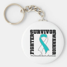 Guerrier de combattant de survivant de cancer du c porte-clef