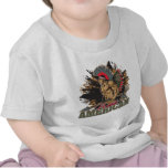 Guerrier de grunge de Natif américain T-shirts