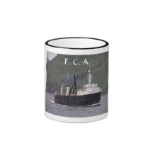 Guerrier de l'Alaska, F.C.A. Trawler dans le port  Tasse
