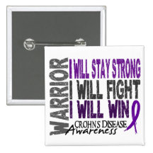 Guerrier de maladie de Crohn Badges
