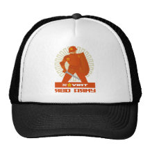 Guerrier soviétique d'armée rouge casquette