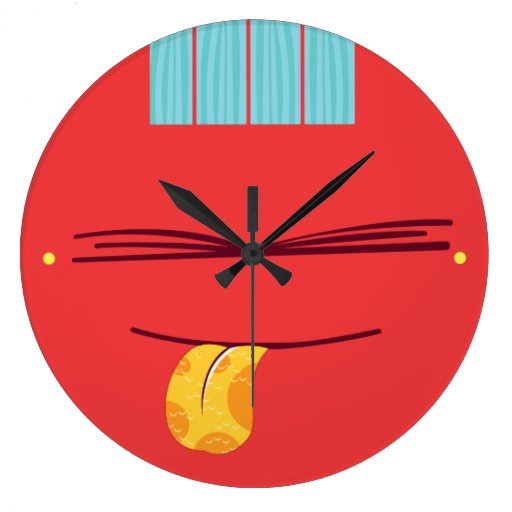 Guiara_clock bad education horloge murale