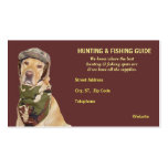 Guide personnalisable de chasse/pêche cartes de visite professionnelles