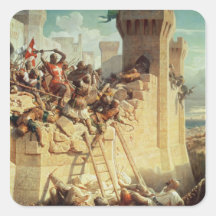 Guillaume De Clermont défendant Ptolemais Adhésif