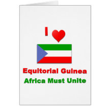 Guinée équatoriale carte de vœux