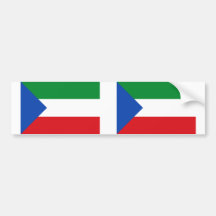 Guinée équatoriale, drapeau du Salvador Adhésifs Pour Voiture