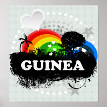Guinée fruitée mignonne posters