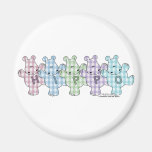 Guingan heureux de pastel d'hippopotames aimant