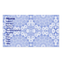 Guirlande bleue. modèle de carte de visite