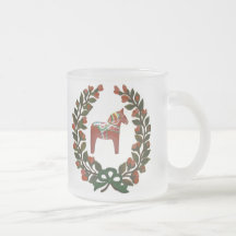 "Guirlande de cheval de Dala " Tasse À Café