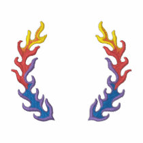 Guirlande de flamme polos brodés