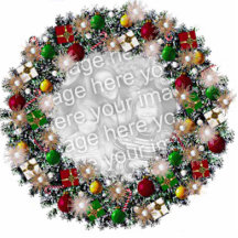 Guirlande de Noël avec votre propre photo ! Photo Sculptures