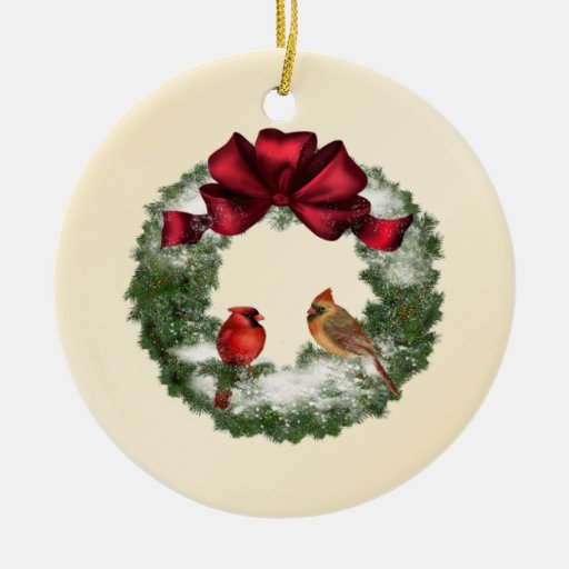 Guirlande et oiseaux de Noël Ornements De Noël