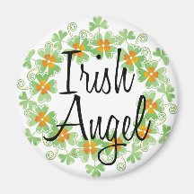 Guirlande irlandaise de shamrock d'ange aimants