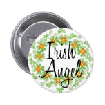 Guirlande irlandaise de shamrock d'ange badge