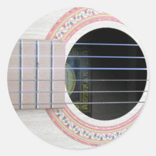 Guitare 2 adhésif rond
