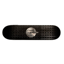 Guitare acoustique rocailleuse plateau de skateboard