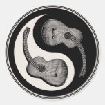 Guitare classique Yin Yang Autocollants