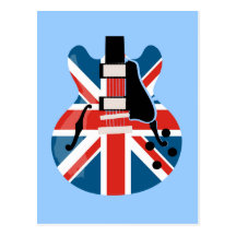 Guitare de Britpop Cartes Postales