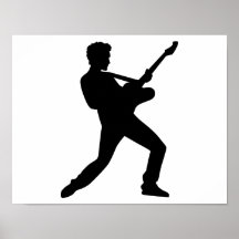 Guitare de vedette du rock posters