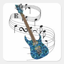 Guitare électrique adhésifs