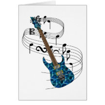 Guitare électrique carte