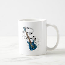 Guitare électrique mug