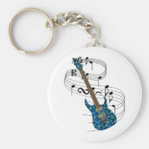 Guitare électrique porte-clefs