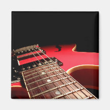 Guitare électrique rouge magnets pour réfrigérateur