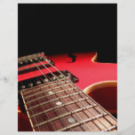 Guitare électrique rouge prospectus