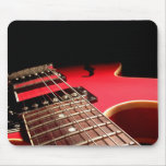 Guitare électrique rouge tapis de souris