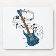Guitare électrique tapis de souris