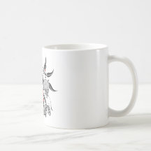 Guitare grunge et crâne mugs
