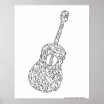 GUITARE par NICHOLAS_COPYRIGHT_MINIFACES Posters