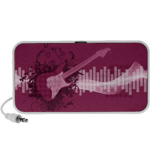 Guitare pourpre haut-parleur iPod