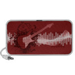 Guitare rouge haut-parleur iPod