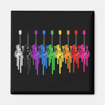 Guitares de saignement magnets pour réfrigérateur
