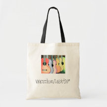 Guitares multicolores amorties Fourre-tout Sac En Toile