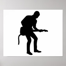 Guitariste de vedette du rock posters