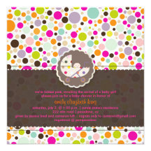 Gumm de bulle de PixDezines/arrière - plan du bébé Invitations