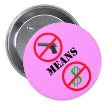 GunLink aucunes armes à feu, aucun bouton de rose  Pin's