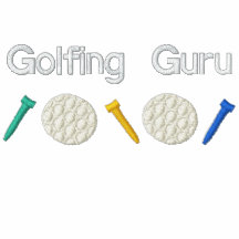 Guru jouant au golf