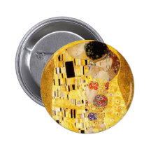 Gustav Klimt le bouton de baiser Pin's