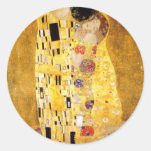 Gustav Klimt les autocollants de baiser