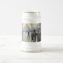 Gustave Caillebotte - rue de Paris ; Jour pluvieux Mug À Café
