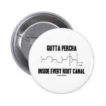 Gutta-percha à l'intérieur de chaque canal radicul badge avec épingle