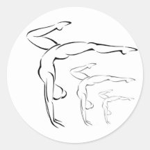 Gymnastique Autocollants Ronds