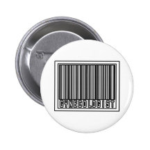 Gynécologue de code barres pin's