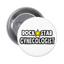 Gynécologue de vedette du rock badge avec épingle