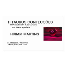 H.TAURUS CONFECTIONS CARTES DE VISITE PROFESSIONNELLES